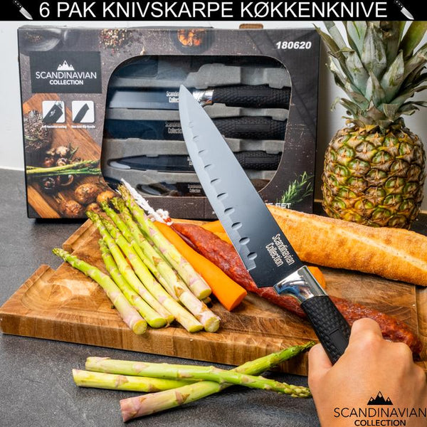 Køkkenknive, 6 stk