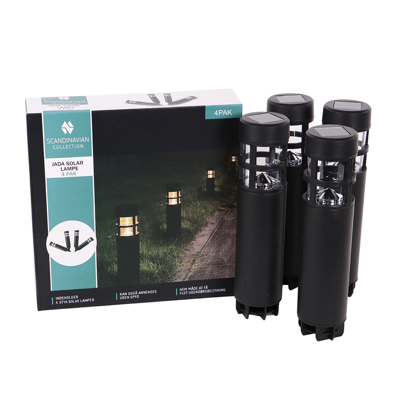 Solcelle Lampe, 4 stk