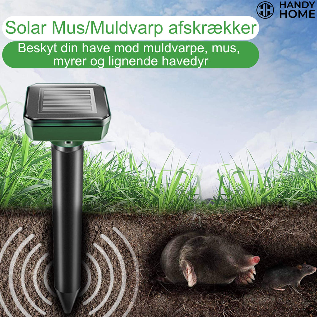 Solcelle Mus-Muldvarp afskrækker Slip skadedyr din have